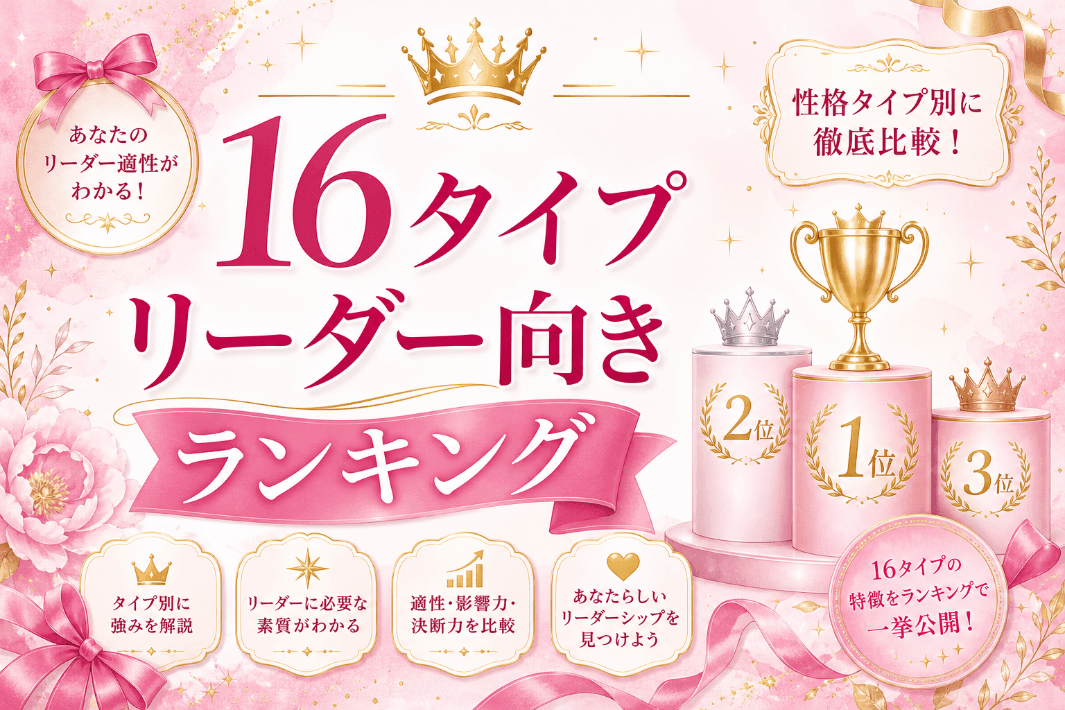 16Personalitiesリーダー向きランキング|16タイプ別を解説