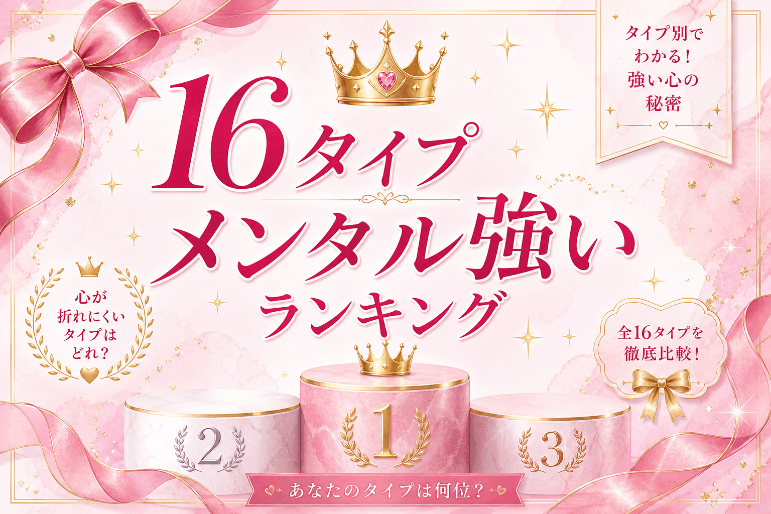 16Personalitiesメンタル強いランキング|16タイプ別を解説