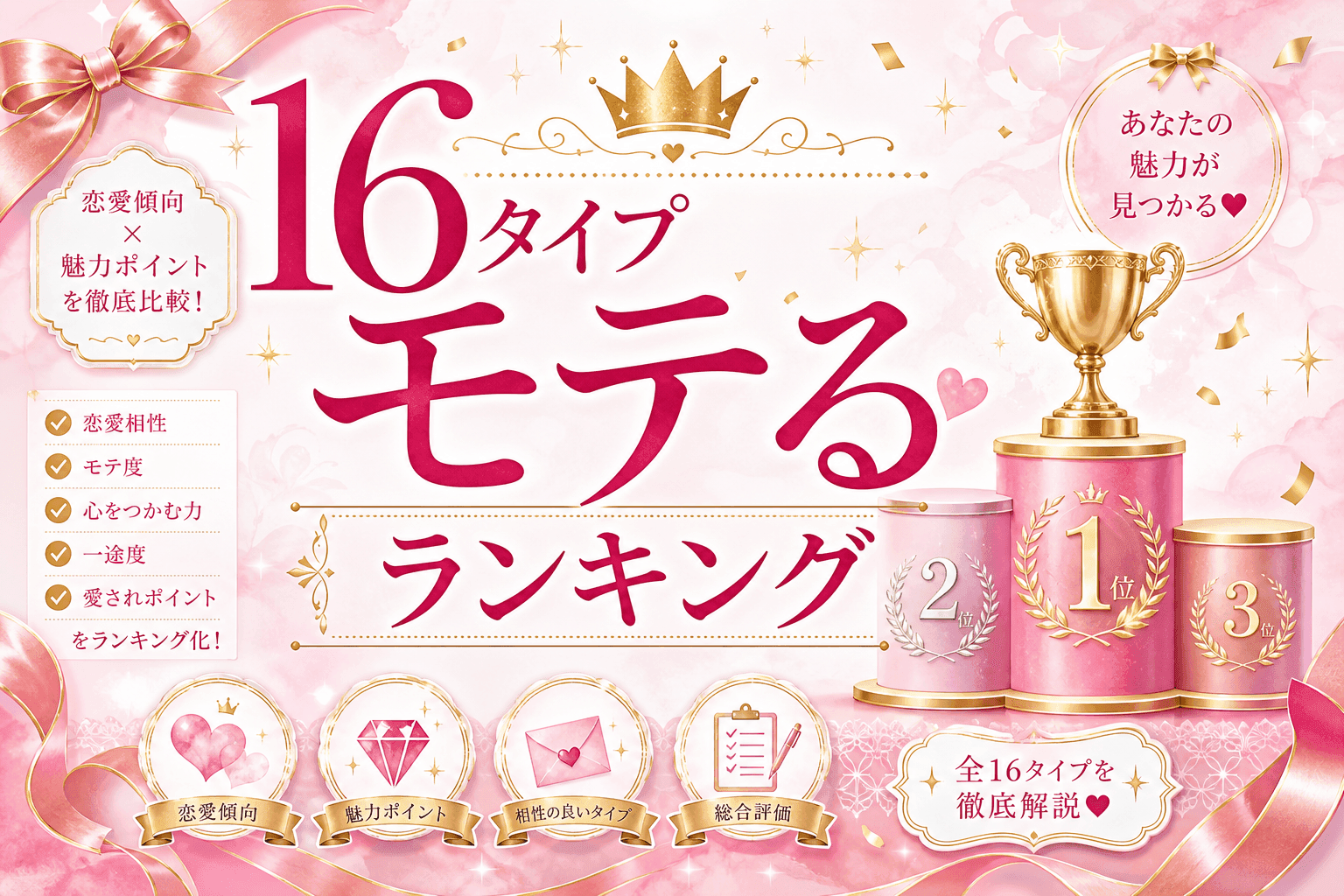 16Personalitiesモテるタイプランキング