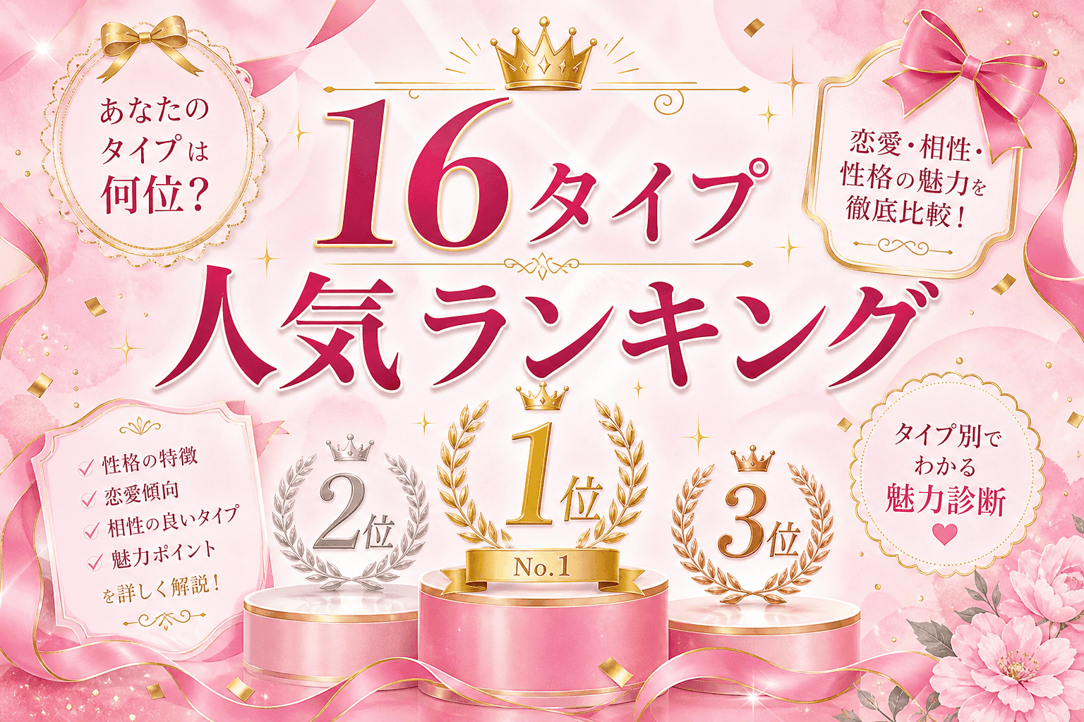 16Personalities人気ランキング|16タイプ別を解説