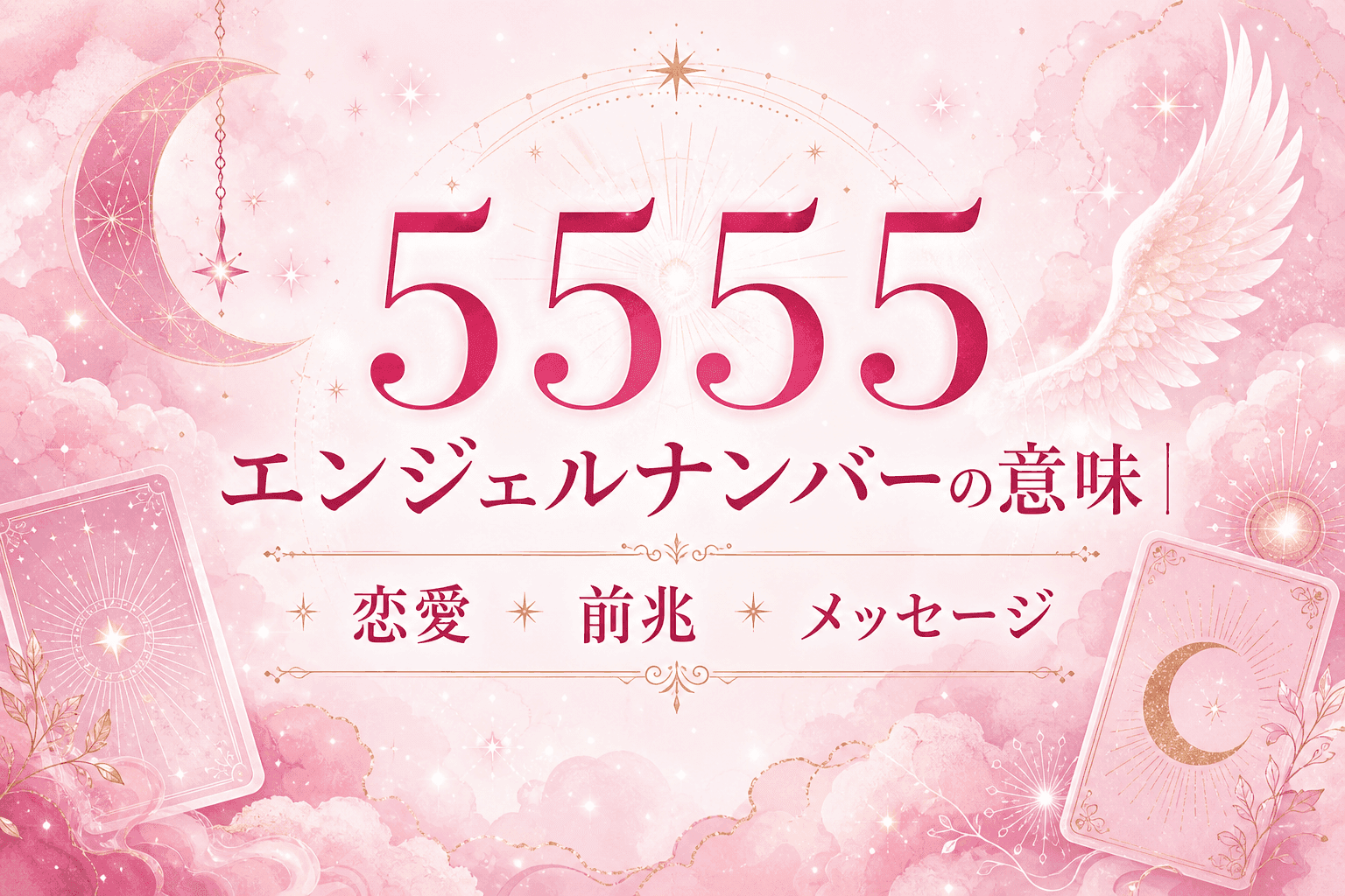 5555 エンジェルナンバーの意味|恋愛・前兆・メッセージ