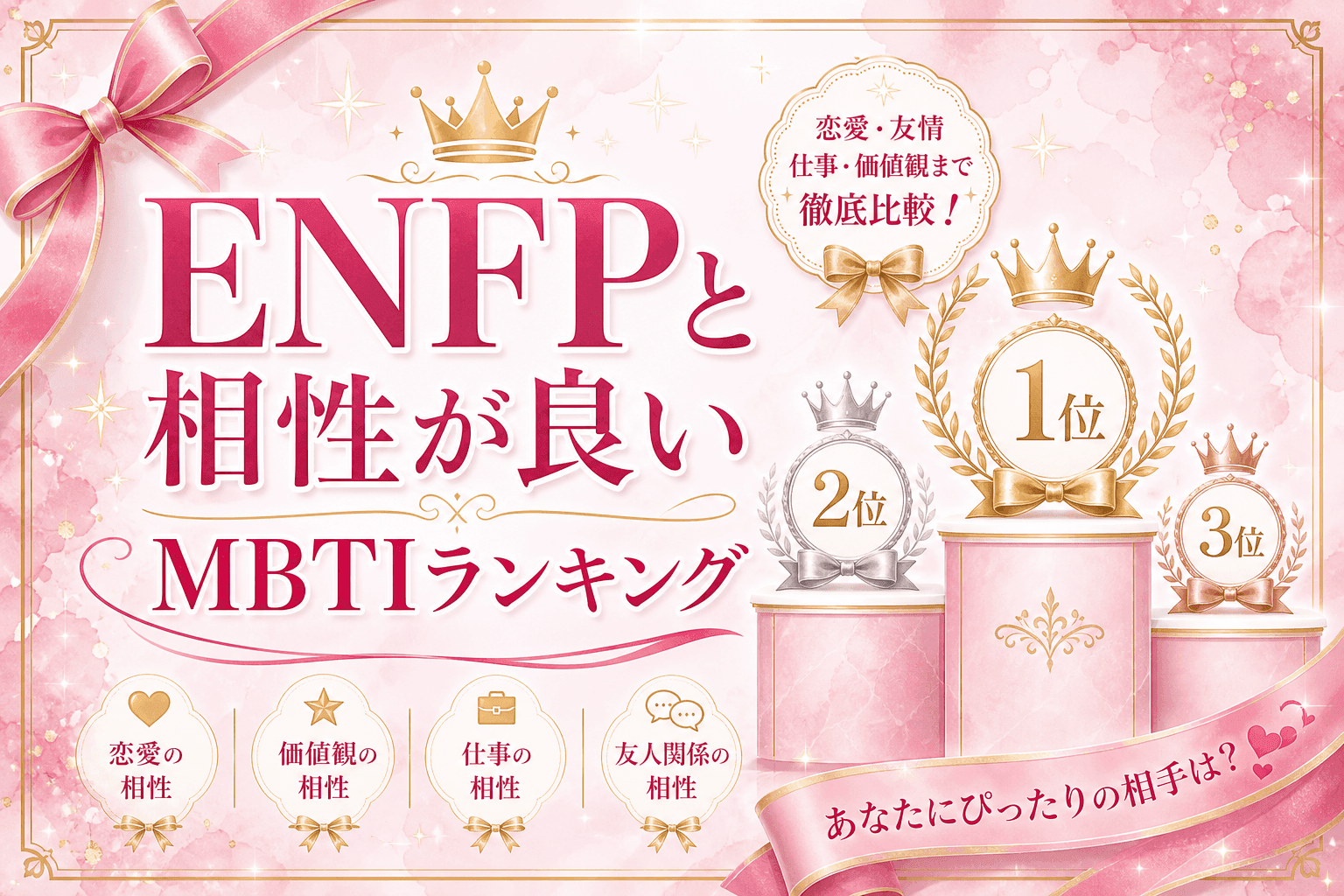 ENFPと相性が良いMBTIランキング