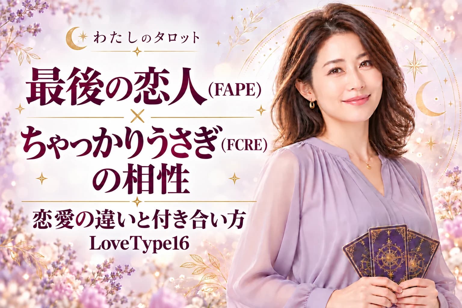 最後の恋人(FAPE)とちゃっかりうさぎ(FCRE)の相性|恋愛の違いと付き合い方【LoveType16】