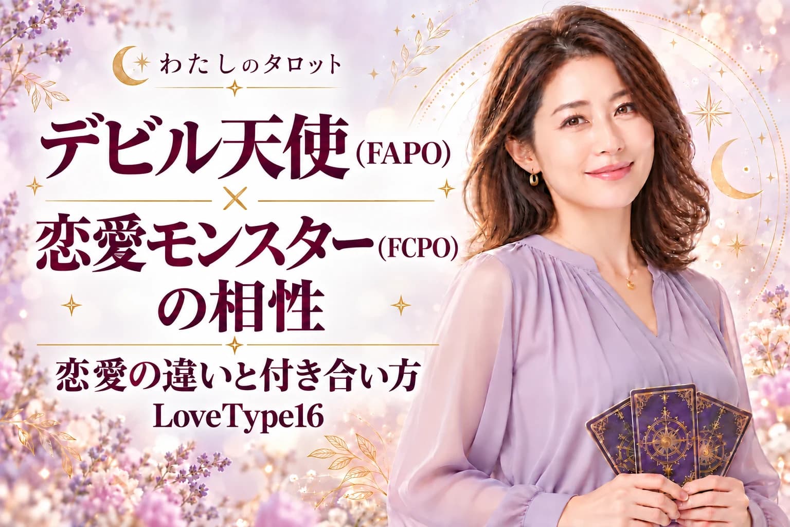 デビル天使(FAPO)と恋愛モンスター(FCPO)の相性|恋愛の違いと付き合い方【LoveType16】