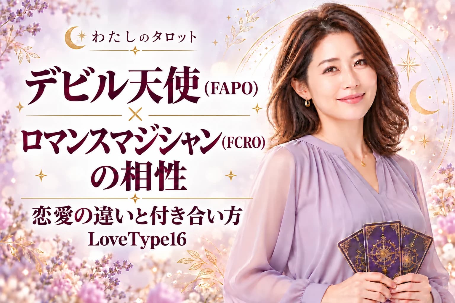 デビル天使(FAPO)とロマンスマジシャン(FCRO)の相性|恋愛の違いと付き合い方【LoveType16】
