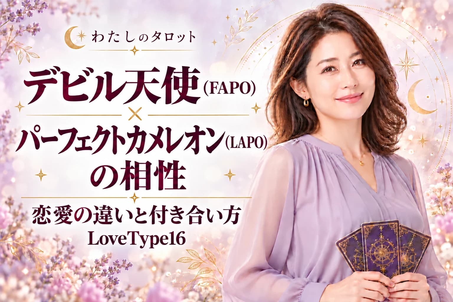 デビル天使(FAPO)とパーフェクトカメレオン(LAPO)の相性|恋愛の違いと付き合い方【LoveType16】