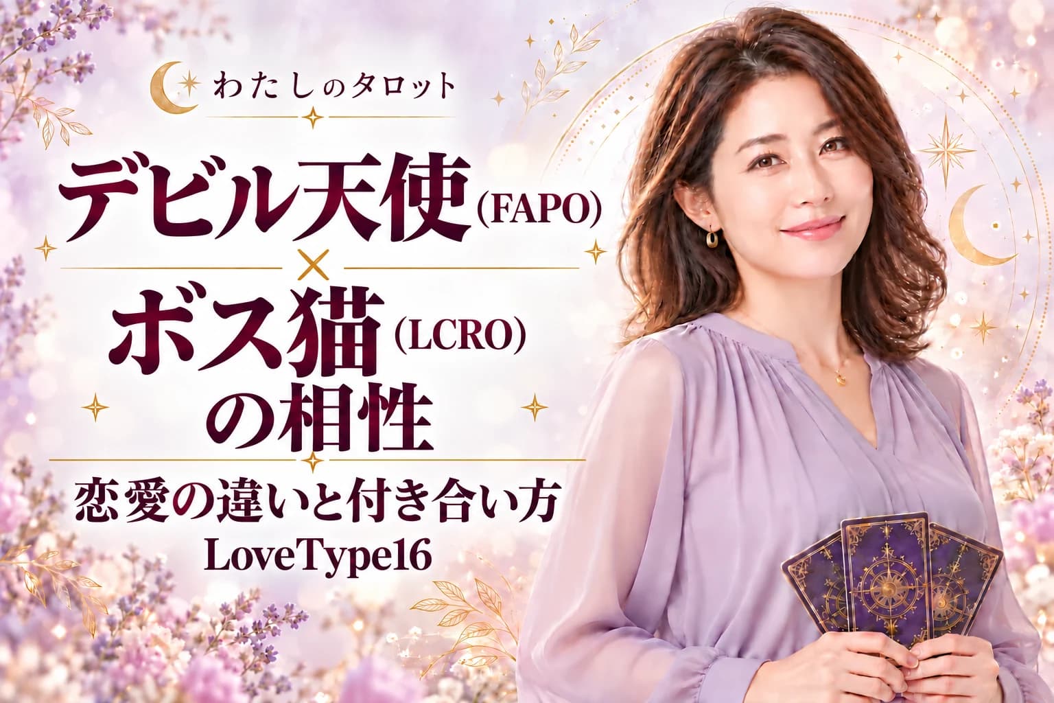 デビル天使(FAPO)とボス猫(LCRO)の相性|恋愛の違いと付き合い方【LoveType16】