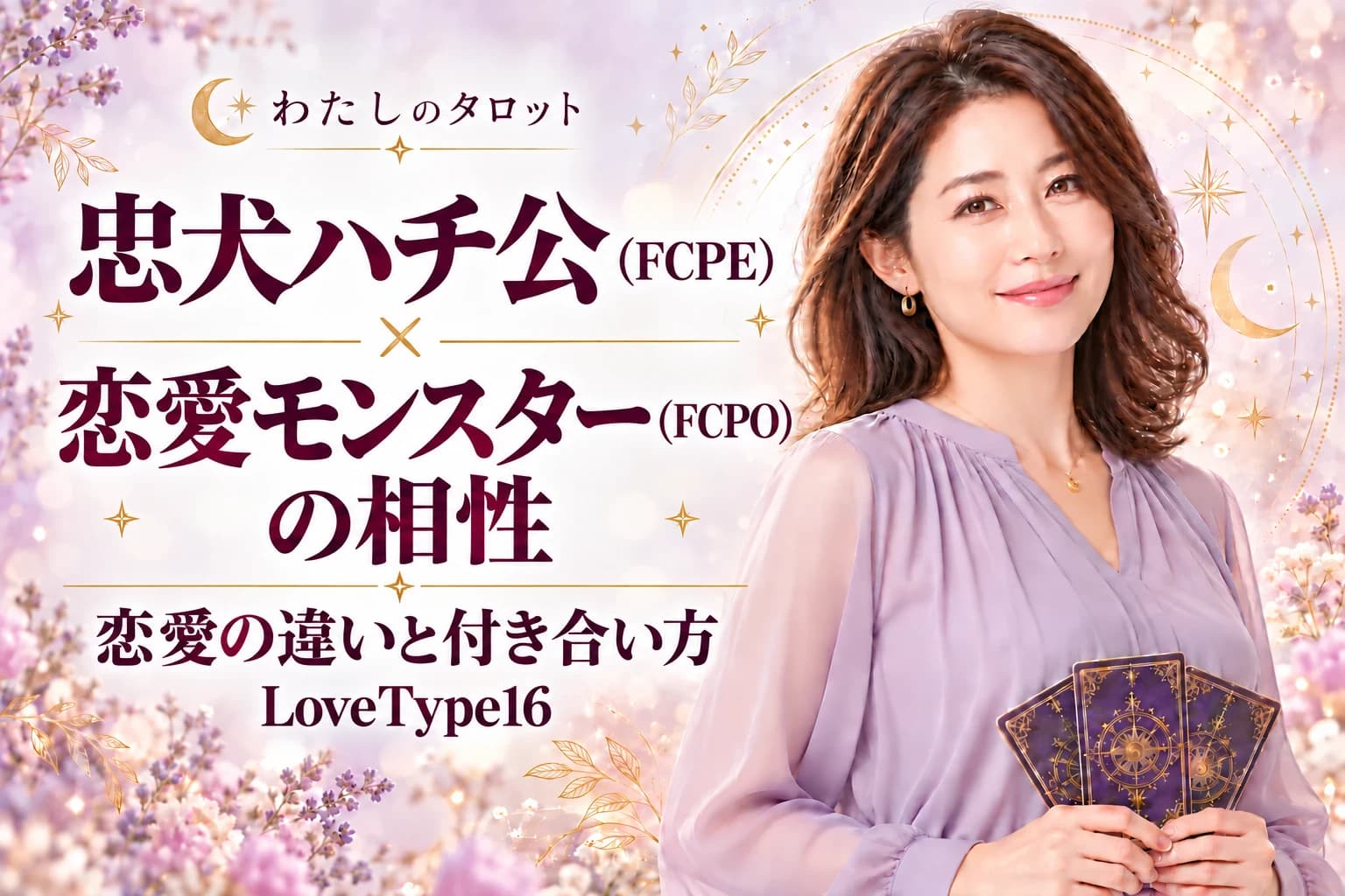 忠犬ハチ公(FCPE)と恋愛モンスター(FCPO)の相性|恋愛の違いと付き合い方【LoveType16】