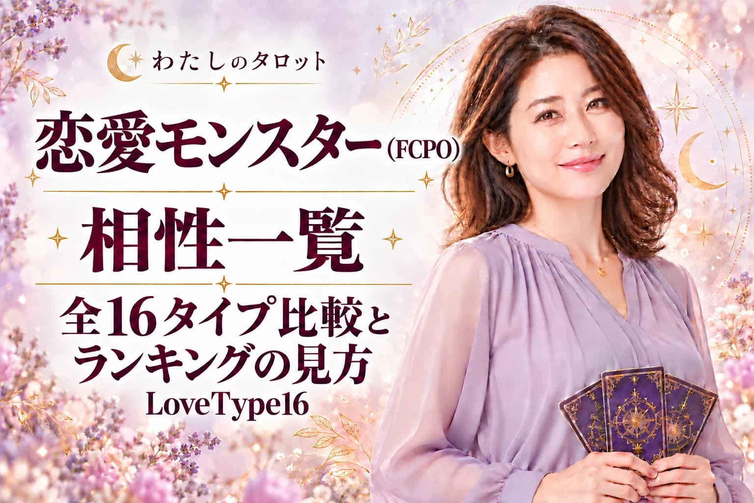 恋愛モンスター(FCPO)の相性一覧|ランキングの見方と全16タイプ比較【LoveType16】