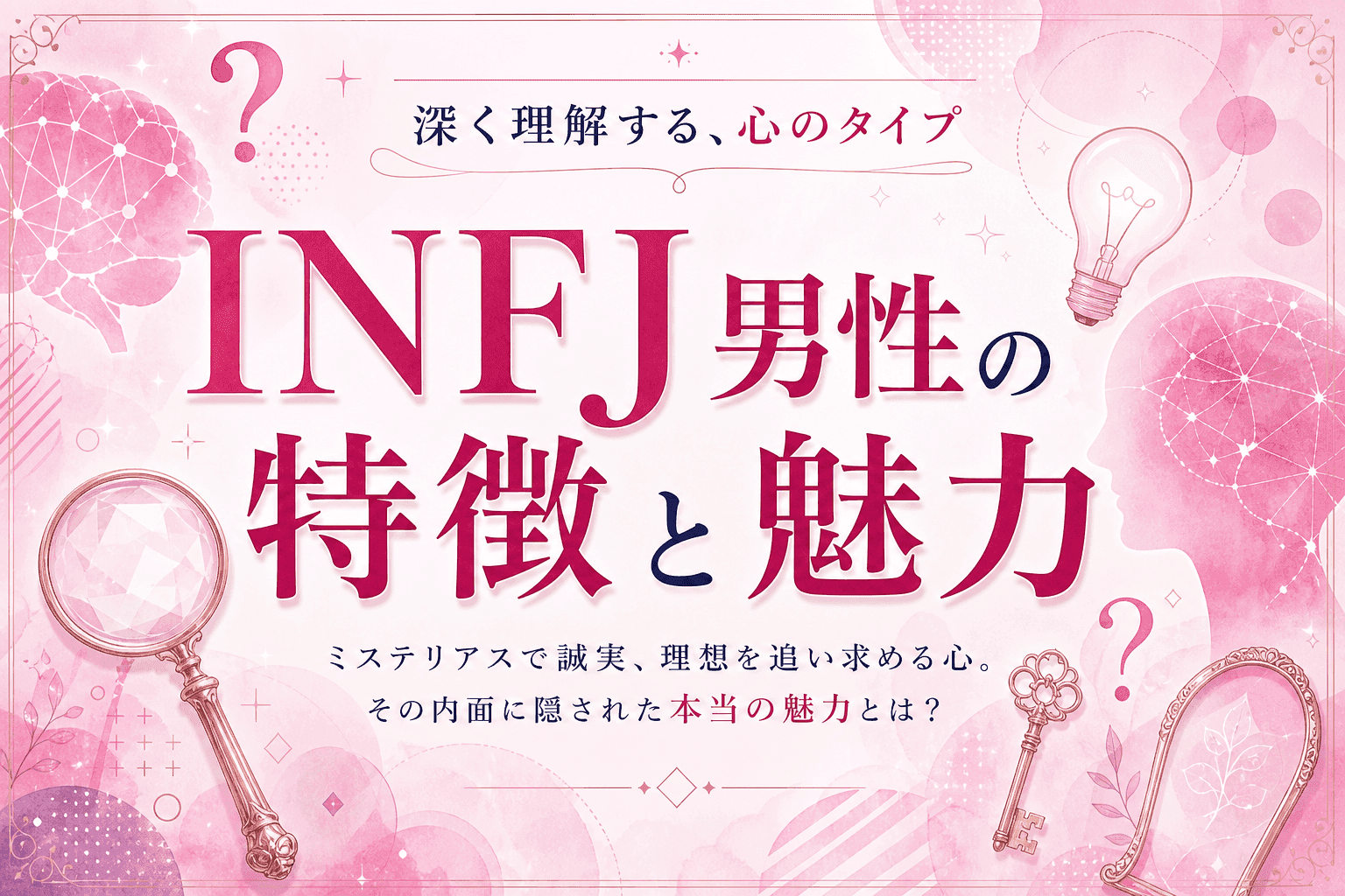 INFJ男性の特徴と魅力