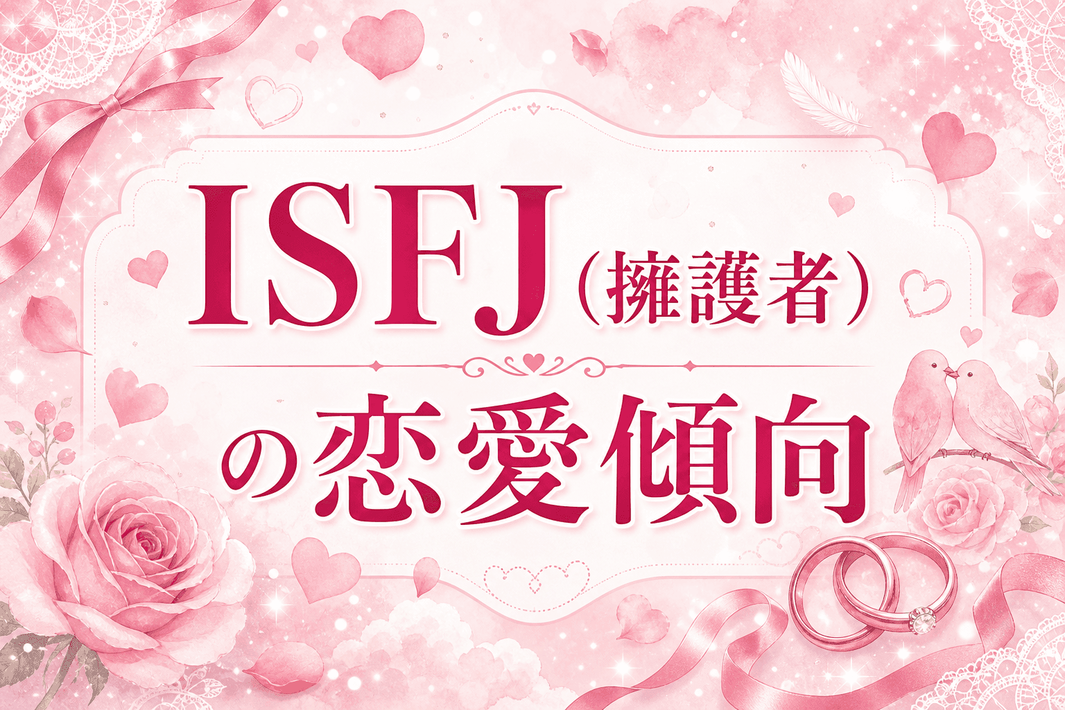 ISFJ(擁護者)の恋愛傾向