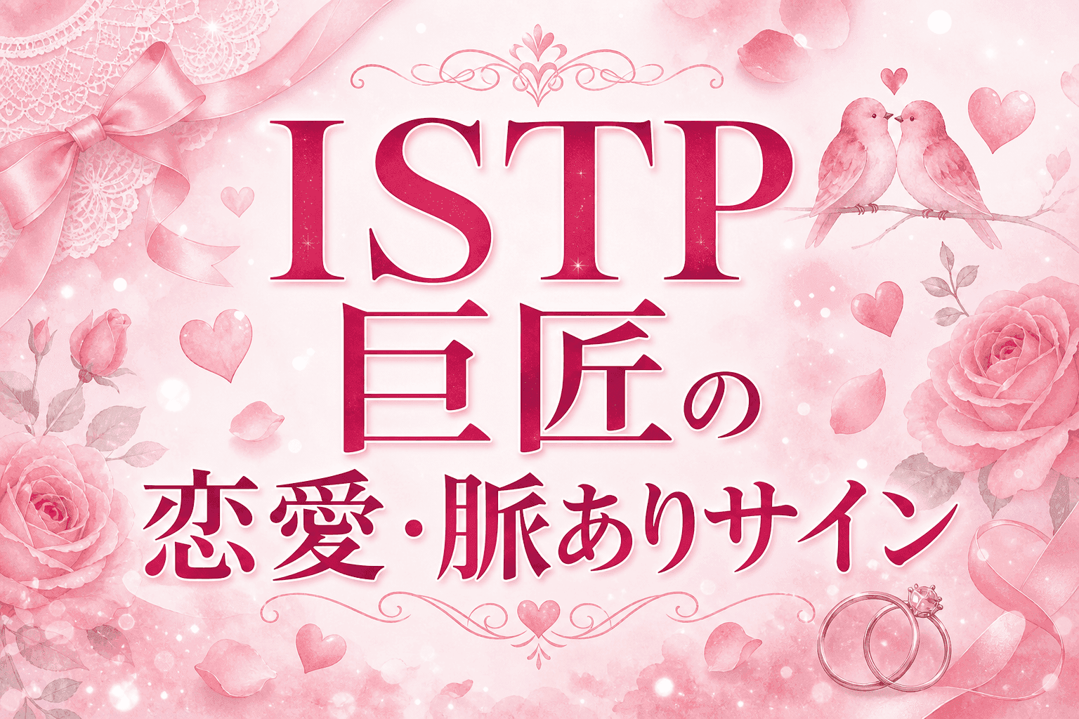 ISTP巨匠の恋愛・脈ありサイン