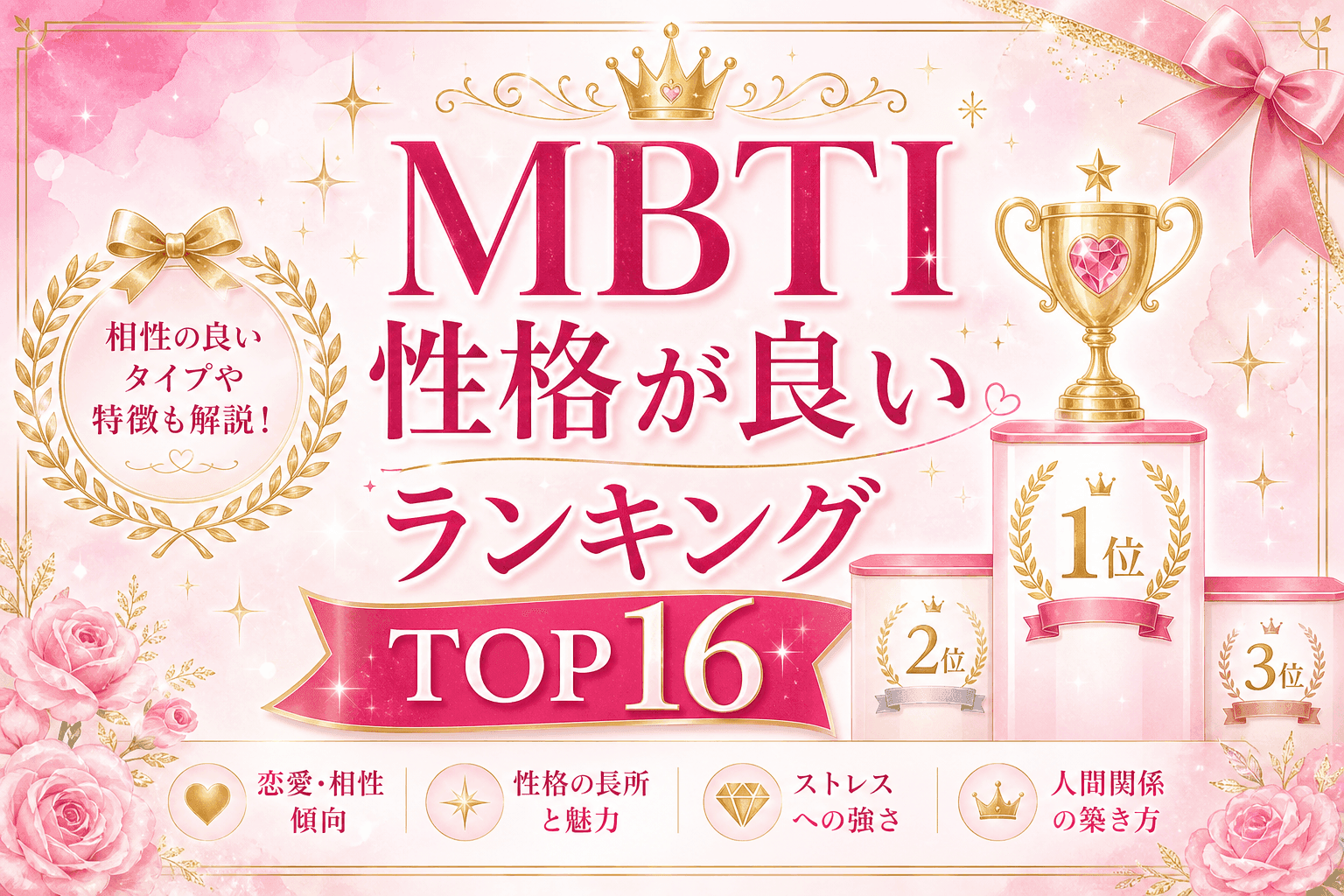 MBTI性格が良いランキングTOP16