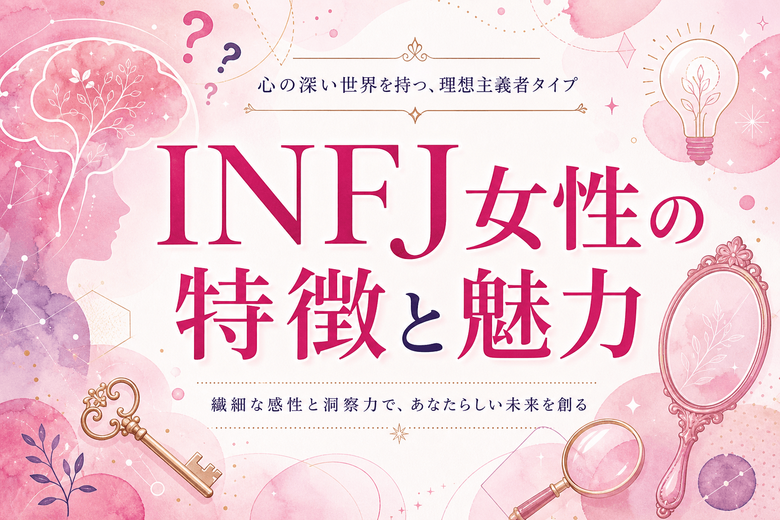 INFJ女性の特徴15選｜提唱者タイプ女性の恋愛・やばい・珍しい理由を解説