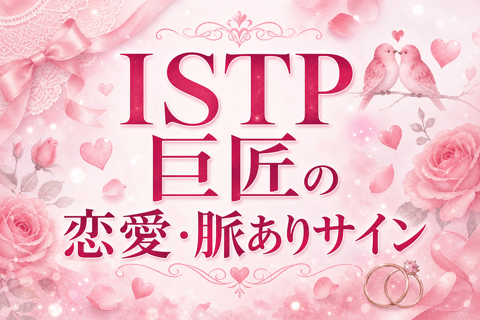 ISTP（巨匠）の恋愛傾向｜好きな人への態度・脈ありサイン・ラブタイプ・落とし方を解説